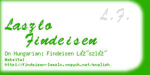 laszlo findeisen business card